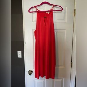 Michael Kors coral knee length dress